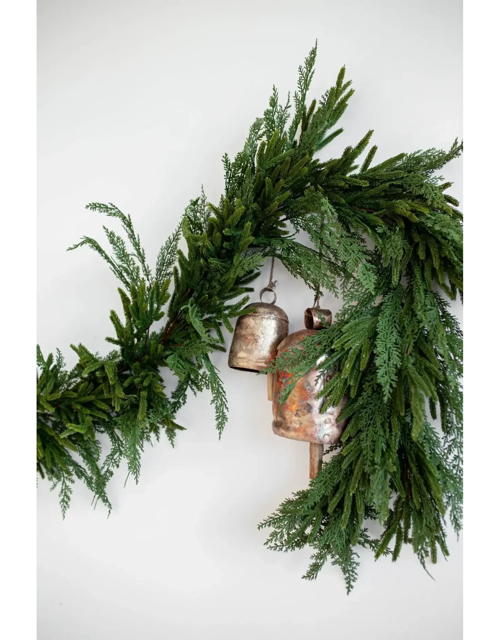 Norfolk & Cypress Mix Faux Garland - 6ft