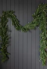White Plum Berry Norfolk Cypress Real Touch Garland - 15 ft
