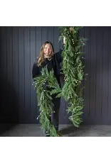White Plum Berry Norfolk Cypress Real Touch Garland - 15 ft
