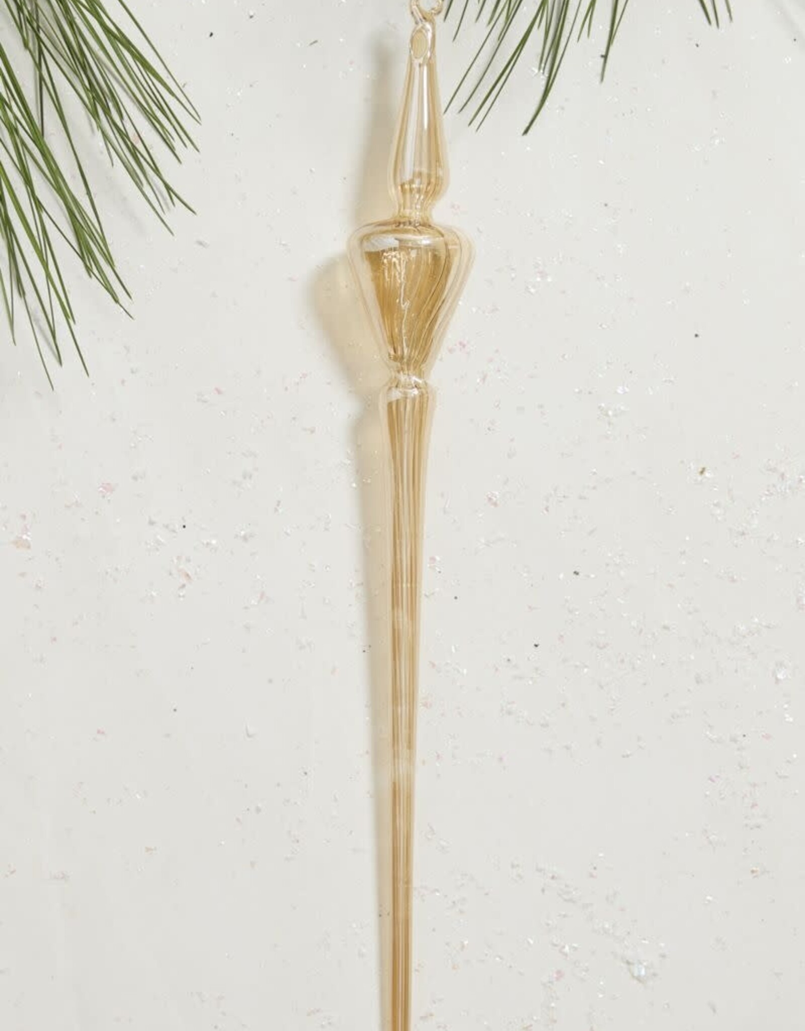 Angled Icicle Ornament