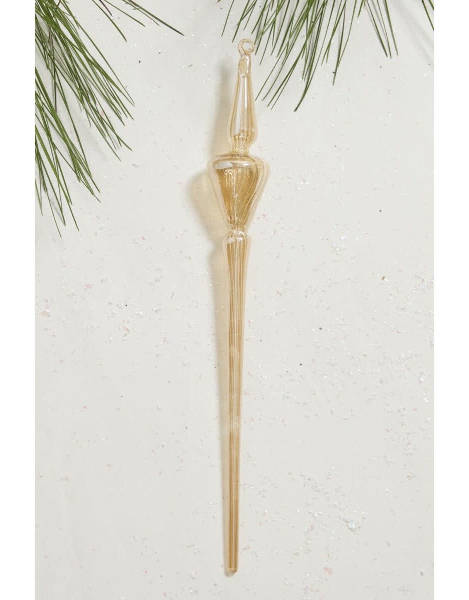 Angled Icicle Ornament