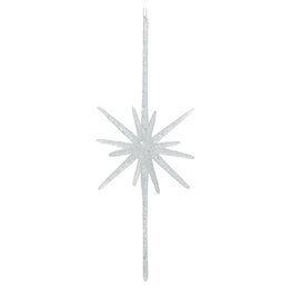 Glistening Star Ornament, Clear