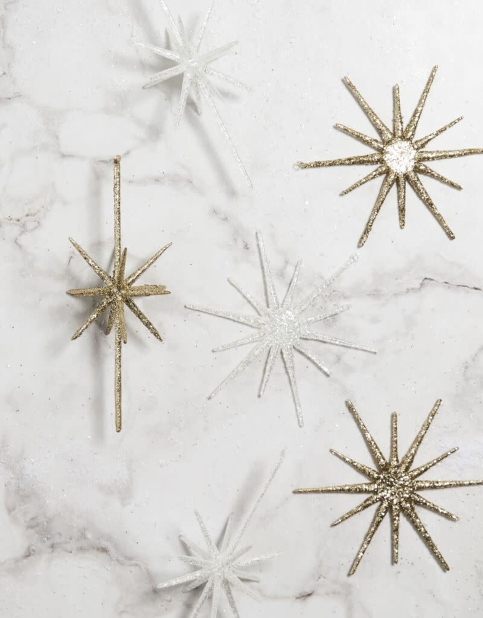 Glistening Star Ornament, Clear