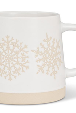Wide Base Mug with Snowflake