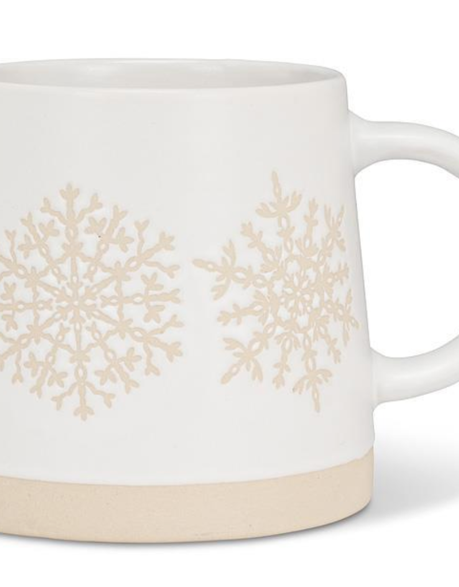 Wide Base Mug with Snowflake