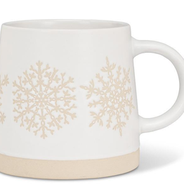 Wide Base Mug with Snowflake