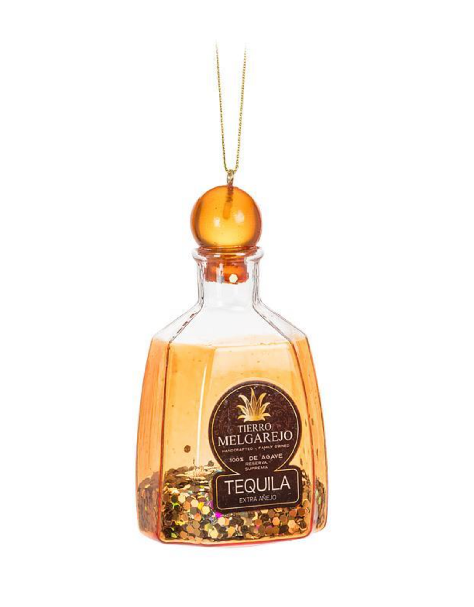 Glitter Tequila Bottle Ornament