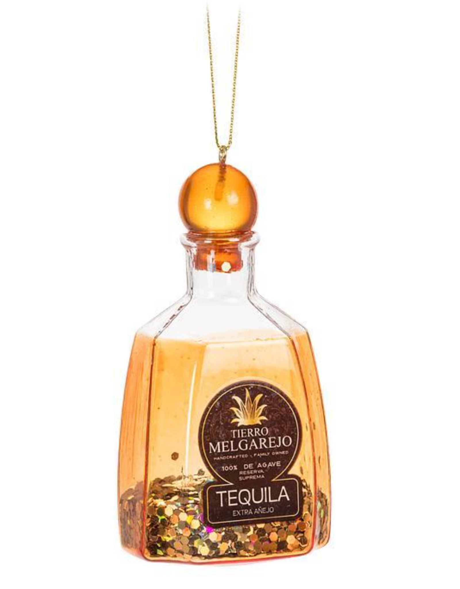 Glitter Tequila Bottle Ornament