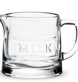 Classic Text Milk Jug