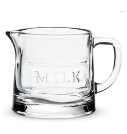 Classic Text Milk Jug