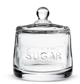 Classic Text Sugar Pot with Lid