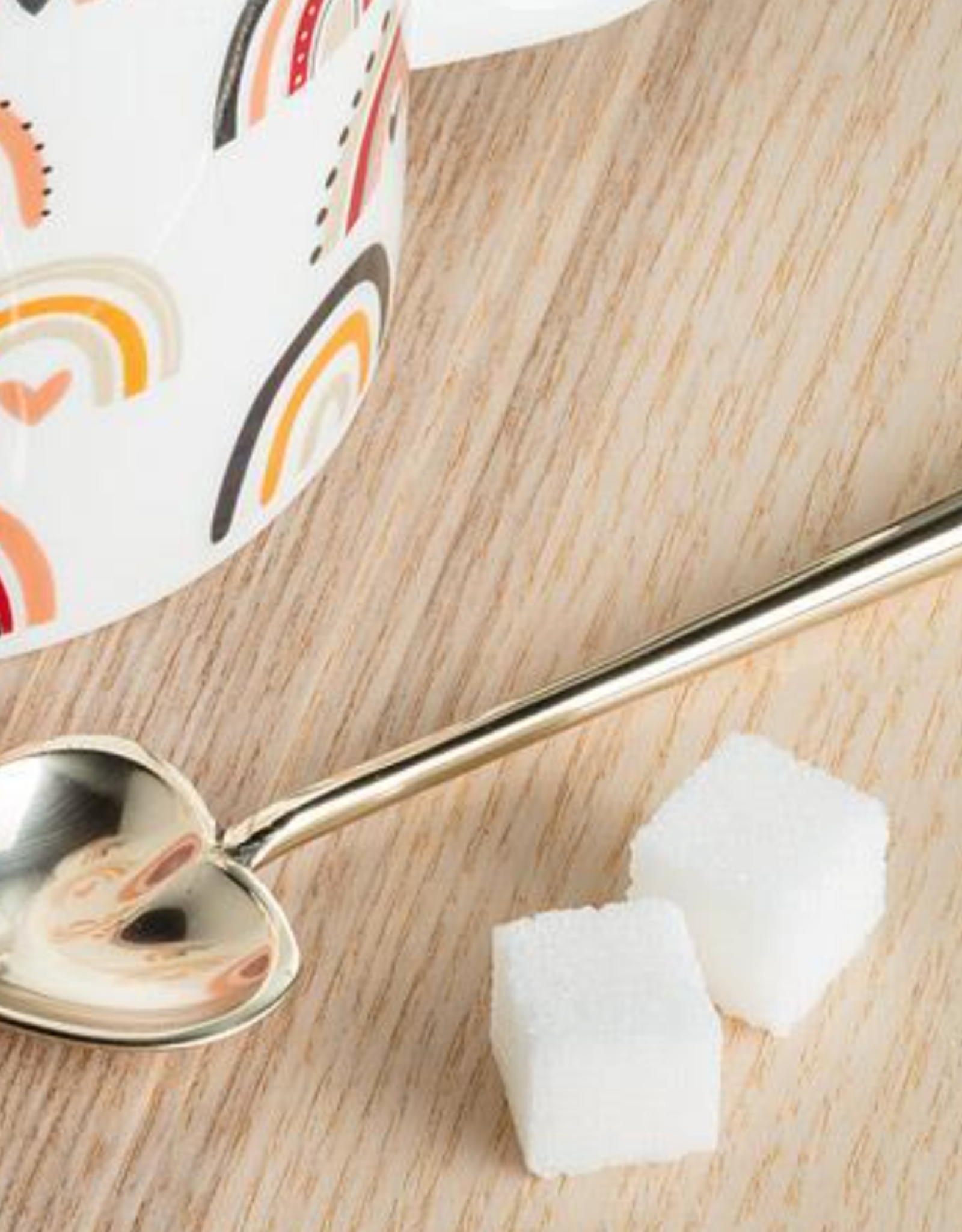 Heart Small Spoon, Gold