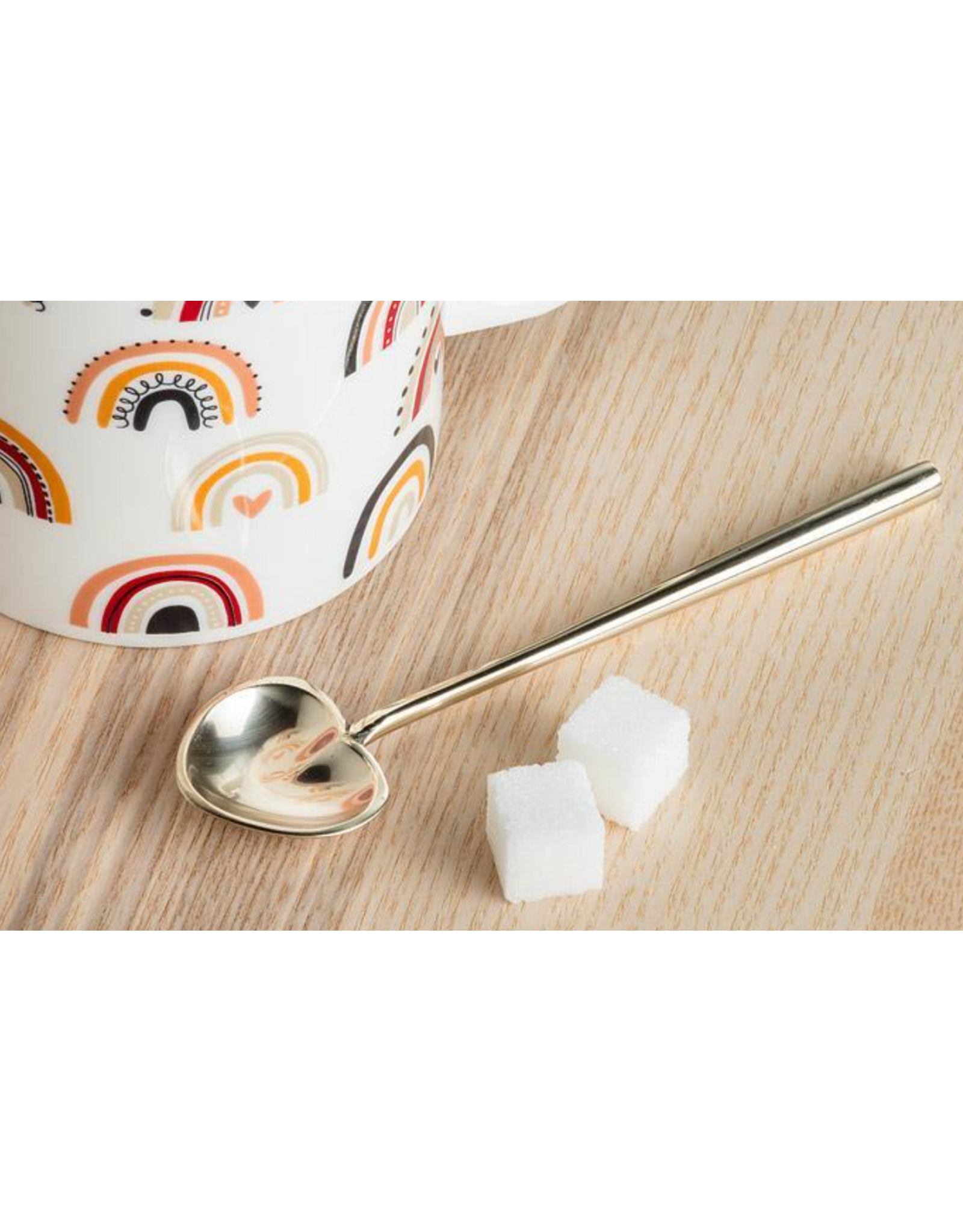 Heart Small Spoon, Gold