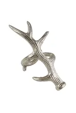 Antler Napkin Ring, Silver