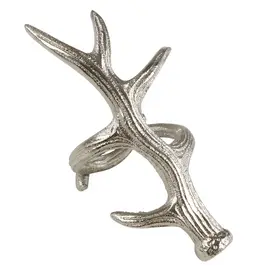 Antler Napkin Ring, Silver