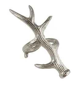 Antler Napkin Ring, Silver