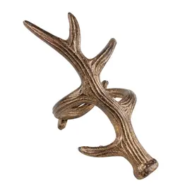 Antler Napkin Ring, Bronze