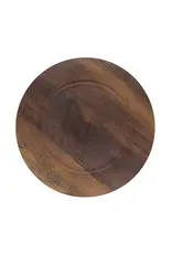 Sleek Faux Wood Charger Plate