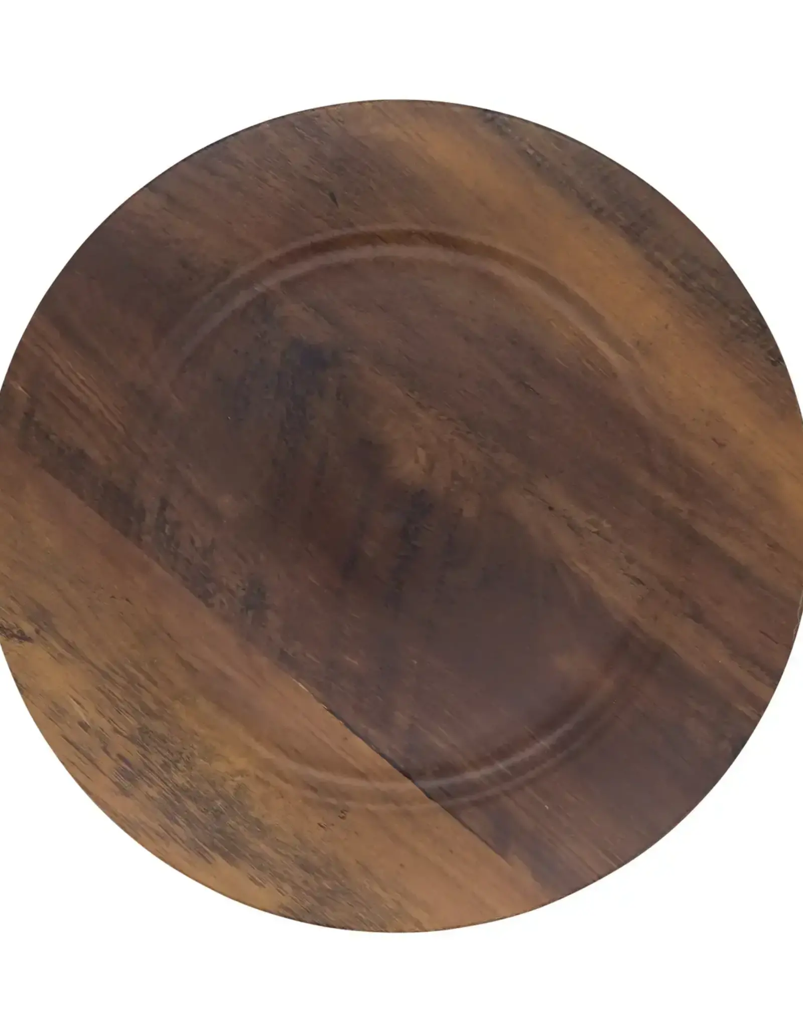 Sleek Faux Wood Charger Plate