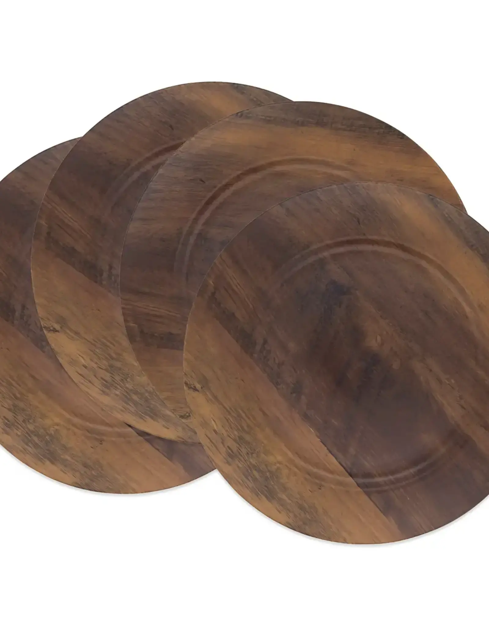 Sleek Faux Wood Charger Plate