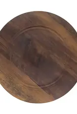 Sleek Faux Wood Charger Plate