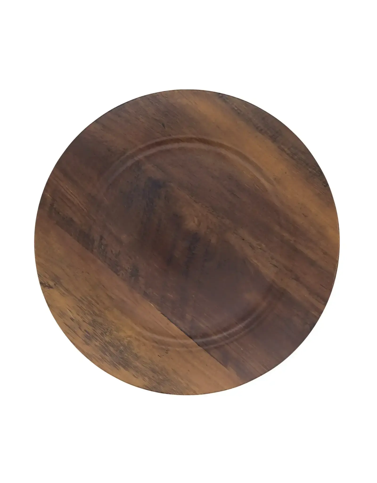 Sleek Faux Wood Charger Plate