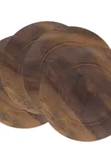 Sleek Faux Wood Charger Plate