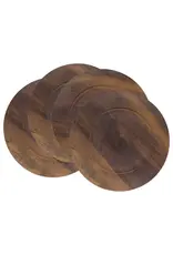 Sleek Faux Wood Charger Plate