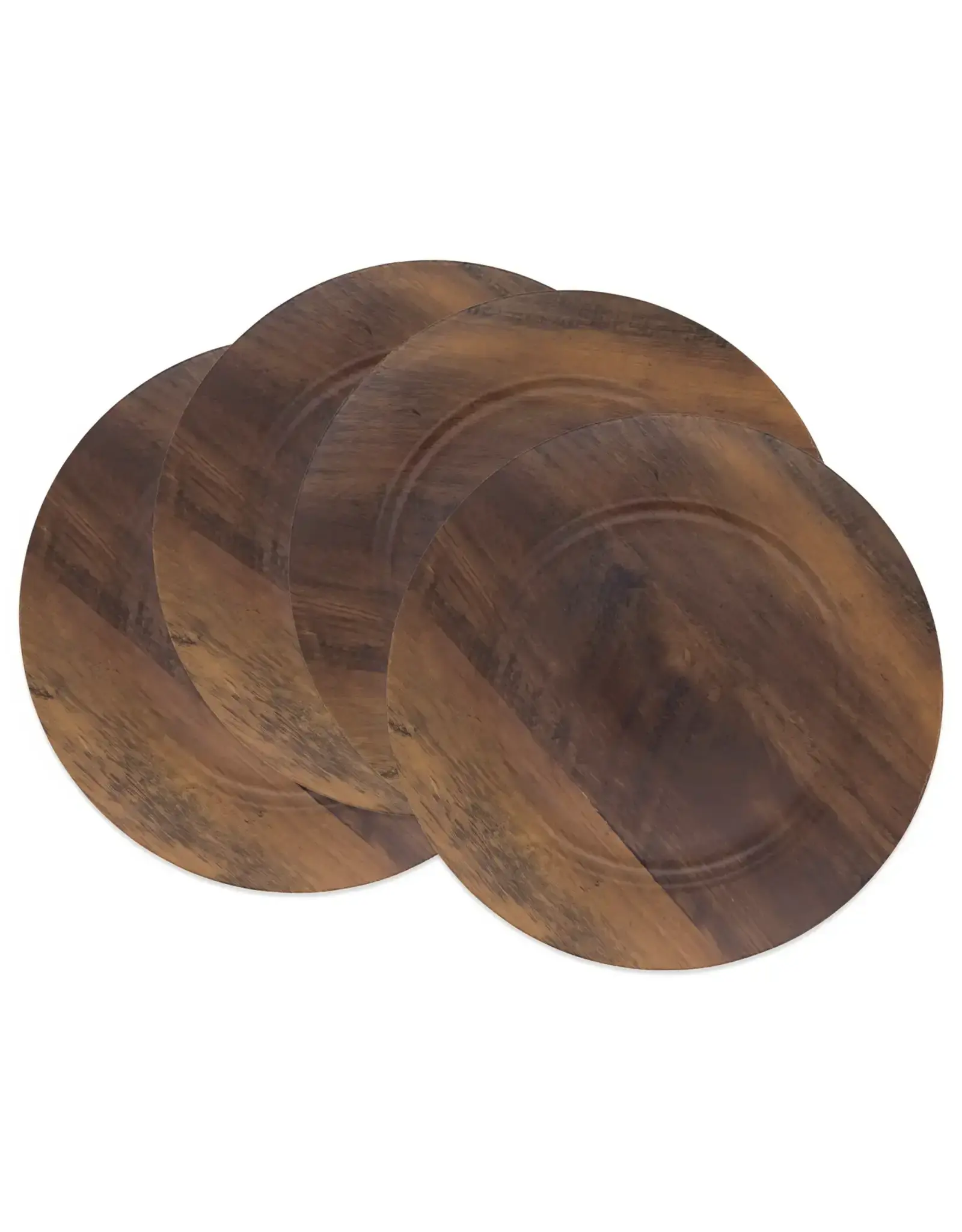 Sleek Faux Wood Charger Plate