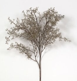 Brown 39"H Glittered/Snowed Wild Heather Spray