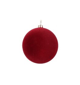 Wine 100mm Flocked Ornament