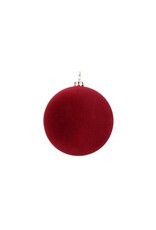 Wine 100mm Flocked Ornament