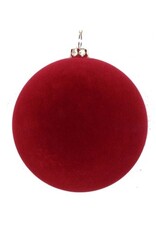 Wine 150mm Flocked Ornament, 2 Pack