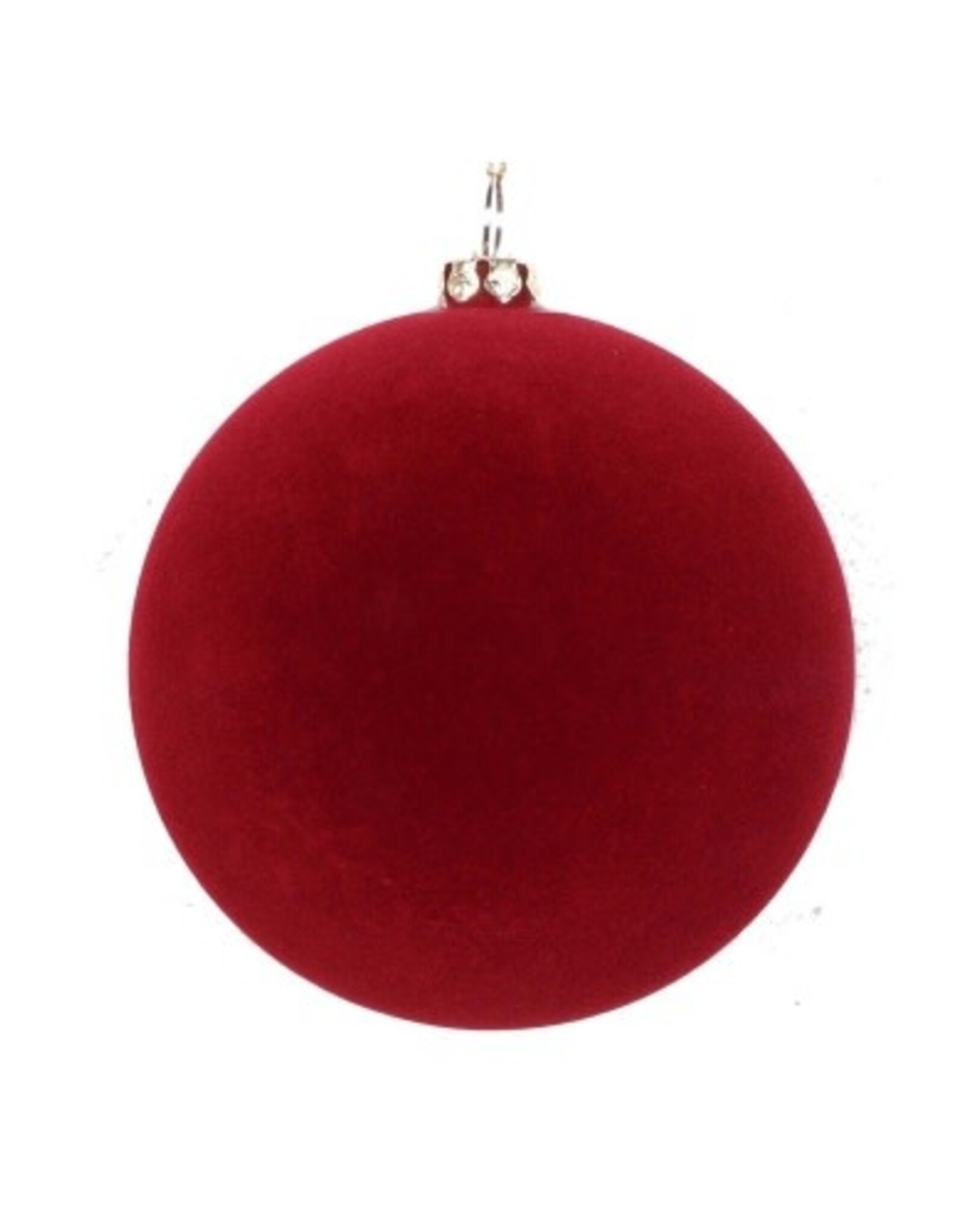 Wine 150mm Flocked Ornament, 2 Pack