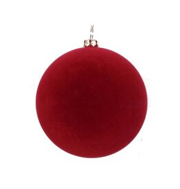 Wine 150mm Flocked Ornament, 2 Pack