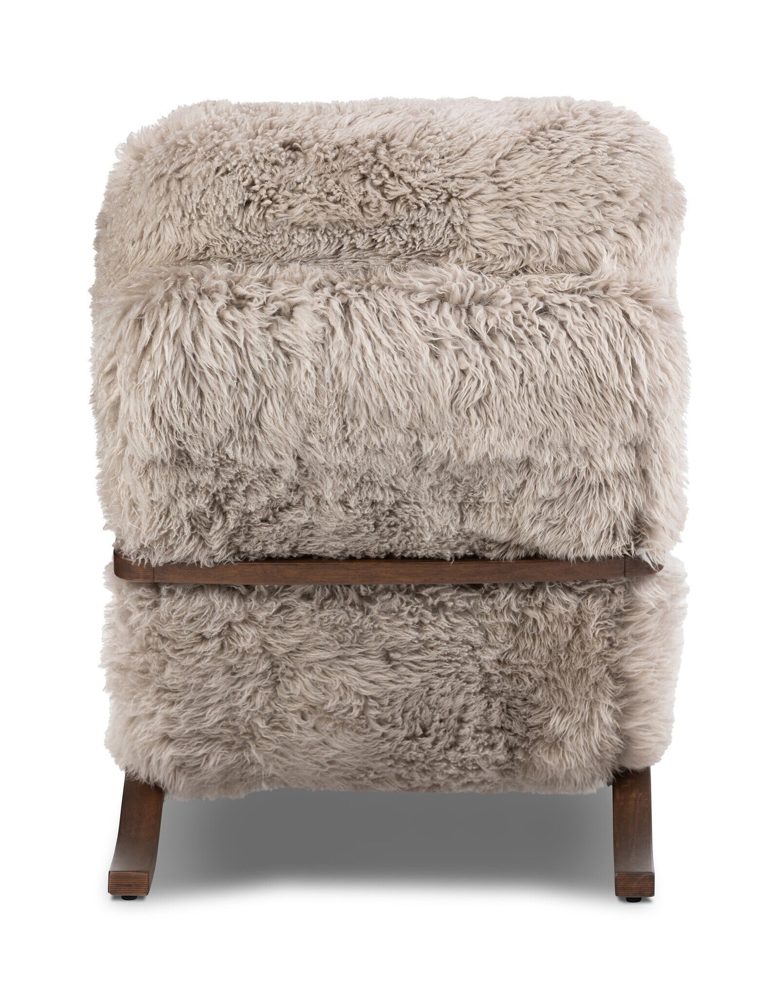 Tobin Chair Taupe in Mongolian Fur