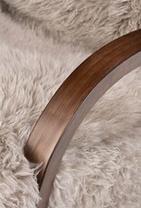 Tobin Chair Taupe in Mongolian Fur