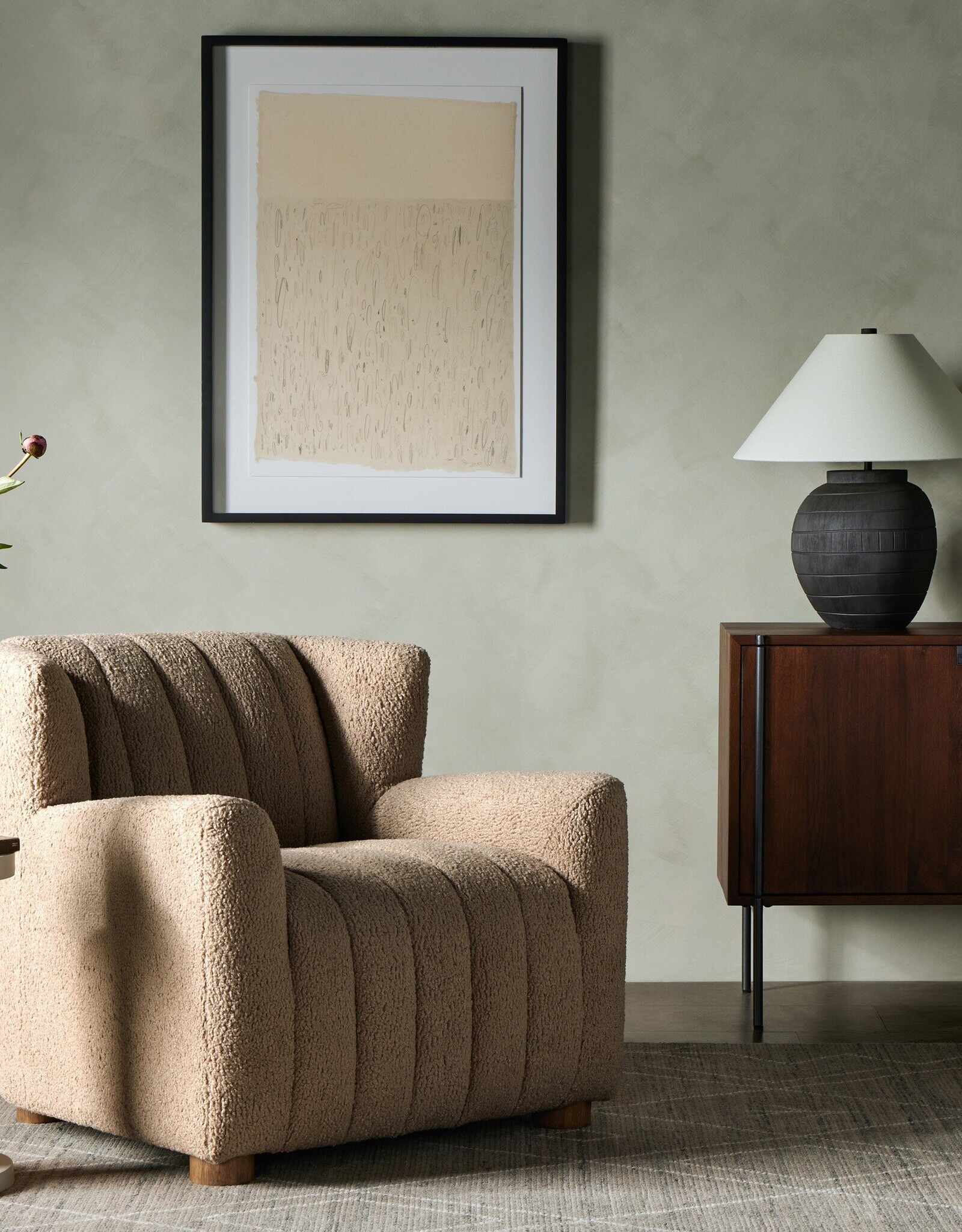 Elora Chair in Sheepskin Camel