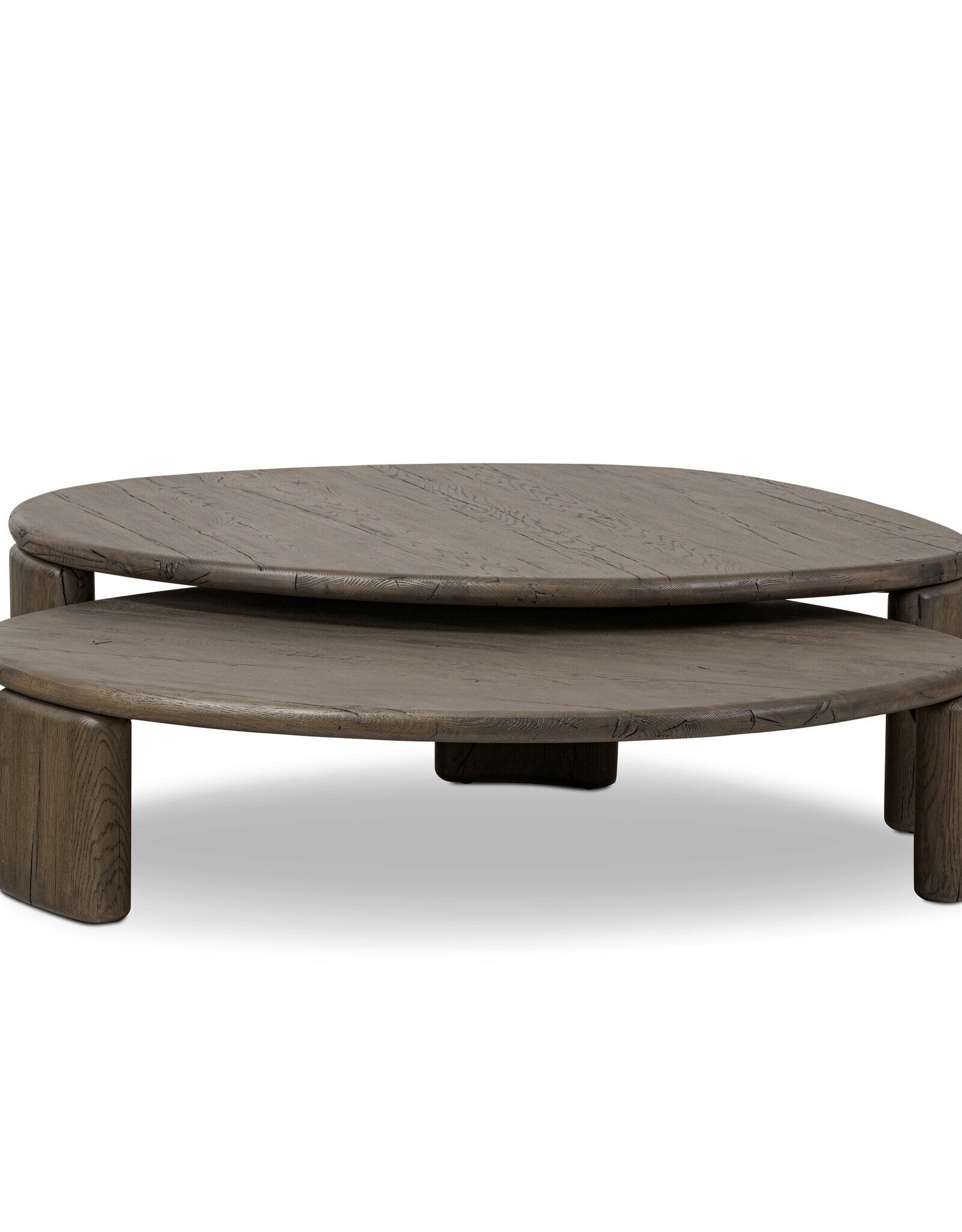 Falco Nesting Tables in Grey Reclaimed French Oak