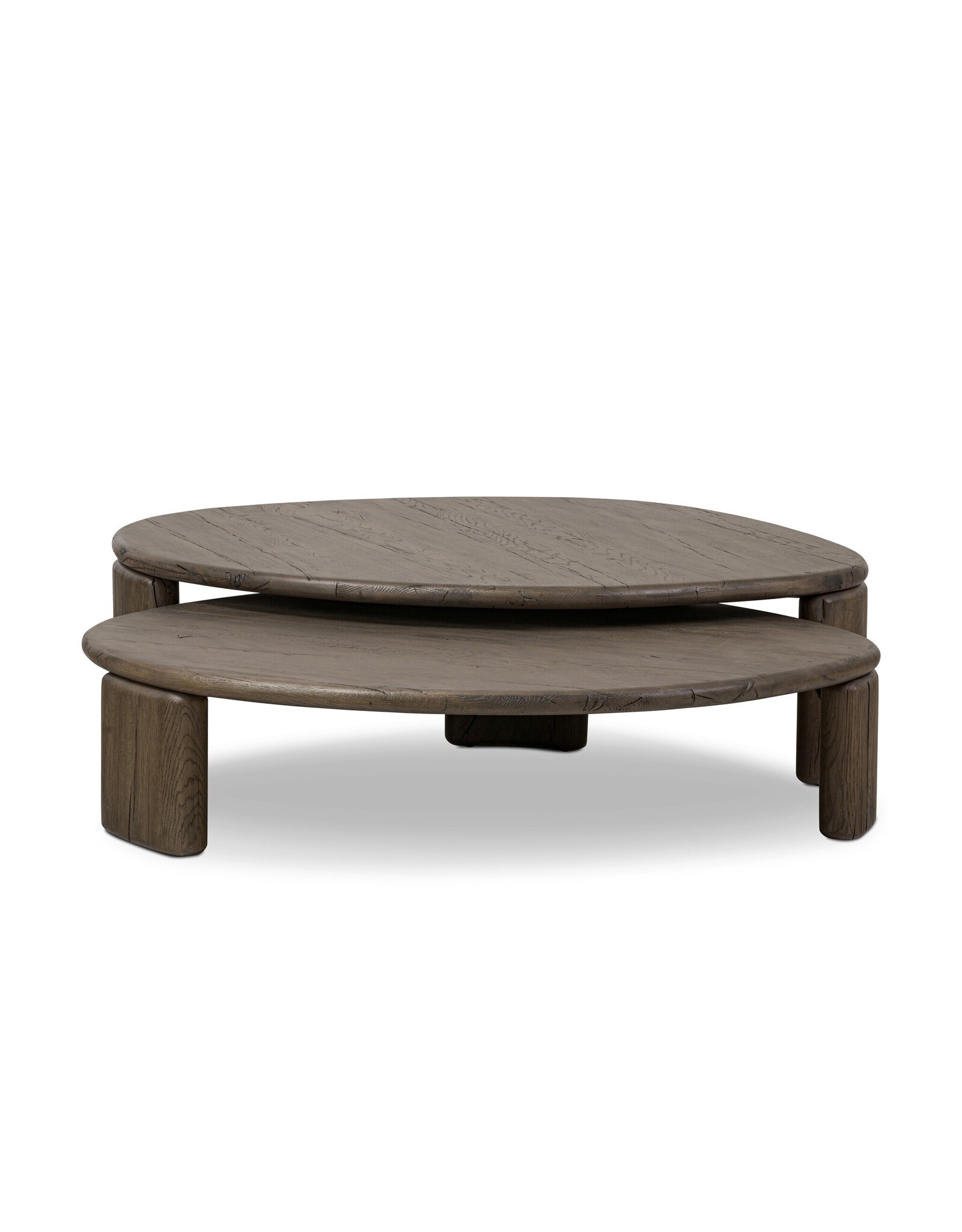 Falco Nesting Tables in Grey Reclaimed French Oak