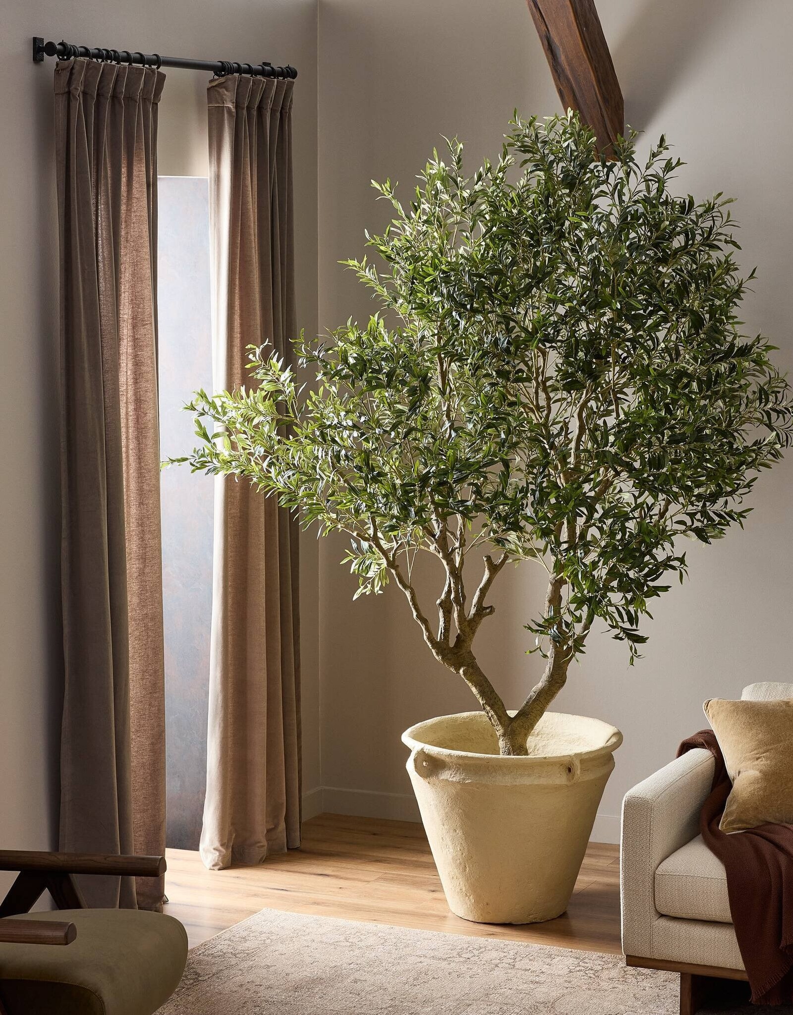 Faux Olive Tree Wide