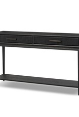 Rosenell Console Table 60" in Black Oak Solid
