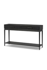 Rosenell Console Table 60" in Black Oak Solid