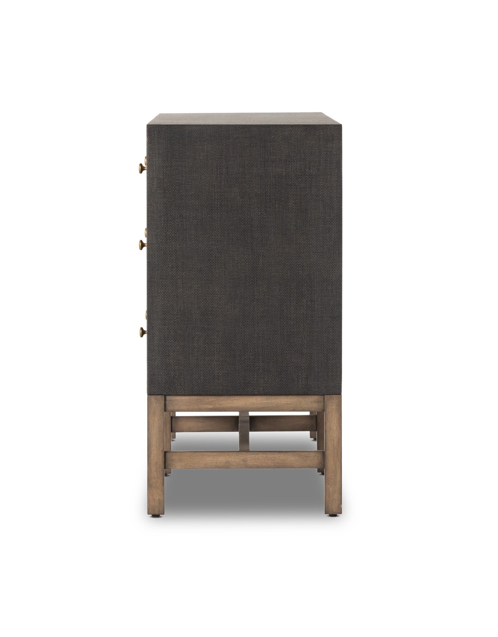 Fiona 6 Drawer Dresser in Black Raffia