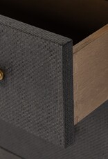 Fiona 6 Drawer Dresser in Black Raffia