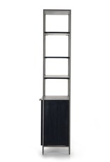 Trey Modular Wide Bookcase in Black Wash Poplar