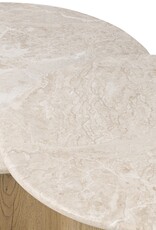 Toro Coffee Table in Cappuccino Marble