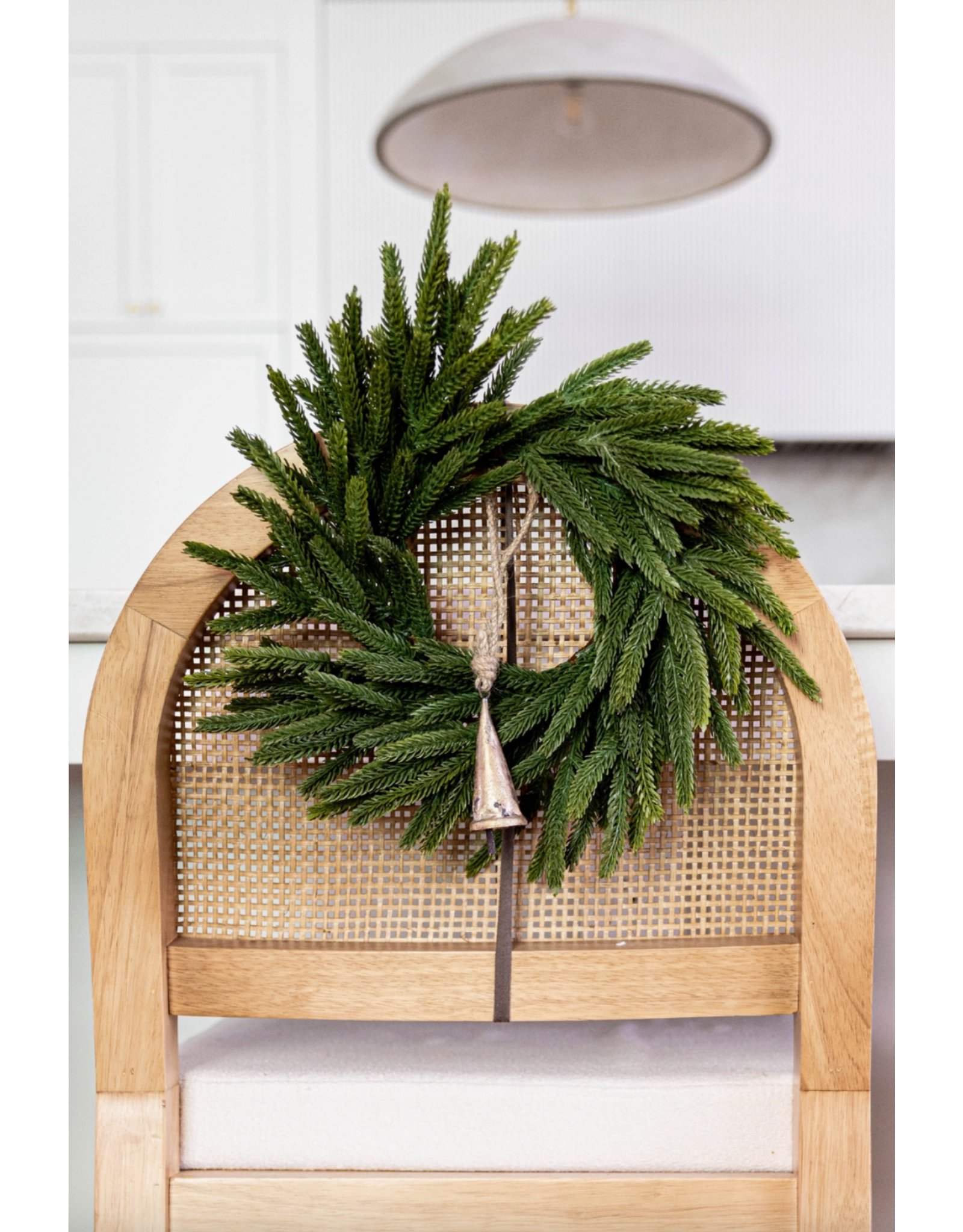 Norfolk Pine Real Touch Wreath 12"