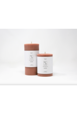 TerraCotta 100% Beeswax Pillar Candle 3x4