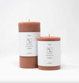 TerraCotta 100% Beeswax Pillar Candle 3x4